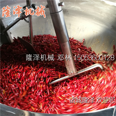 隆澤牌φ1000型燃氣炒鍋一鍋能生產(chǎn)多少斤辣椒醬？