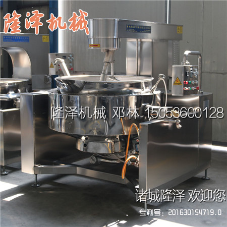 隆澤牌φ1000型燃氣炒鍋一鍋能生產(chǎn)多少斤辣椒醬？